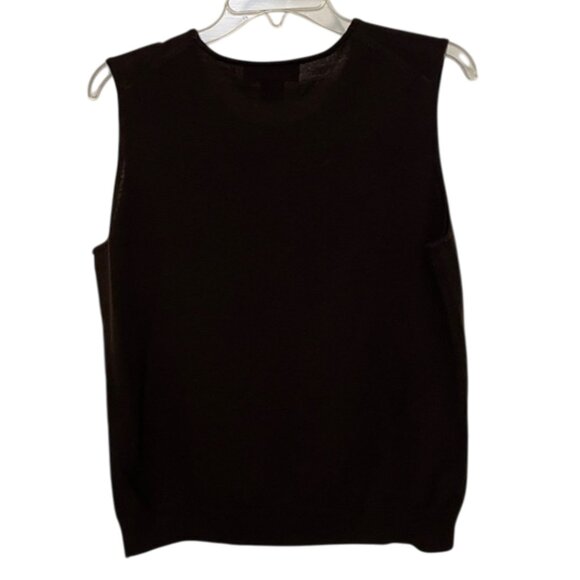 Brooks Brothers Brown Merino Wool Sweater Vest Womens Size Extra Large NEW - Picture 4 of 8